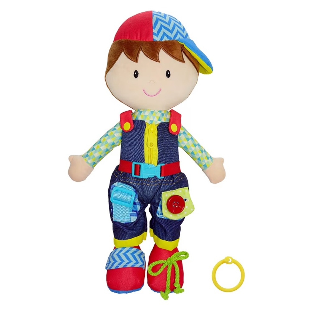 June Garden 15.5" Dressy Friends Lucas Educational Doll for Kids 2+ Montessori
